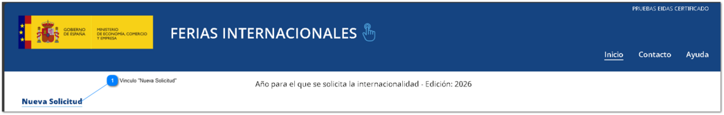 Solicitud de Ferias