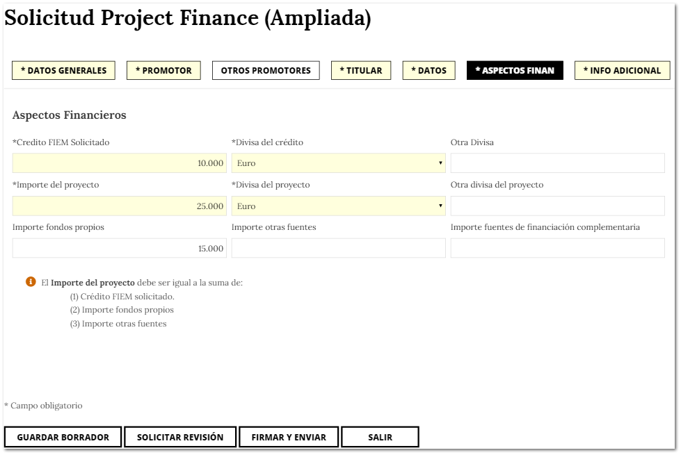 ASPECTOS FINANCIEROS